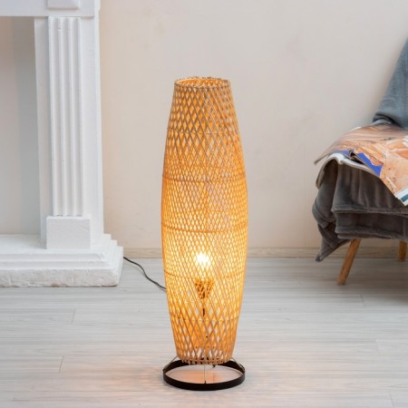 Floor lamp from the rattan "Irvan" 1x120W, E27, 22x22x80 cm-9