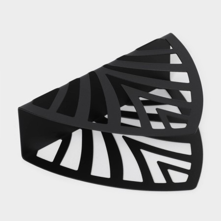 Salphetens Dolyana "Pyramid", 12.5 × 4 × 9 cm, black color-3