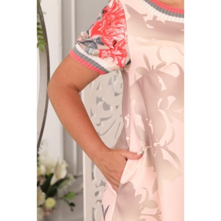 Women's dress, size 52, pink color-11