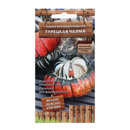 Seeds of large -fruited pumpkin "Turkish turban", 5 pcs.