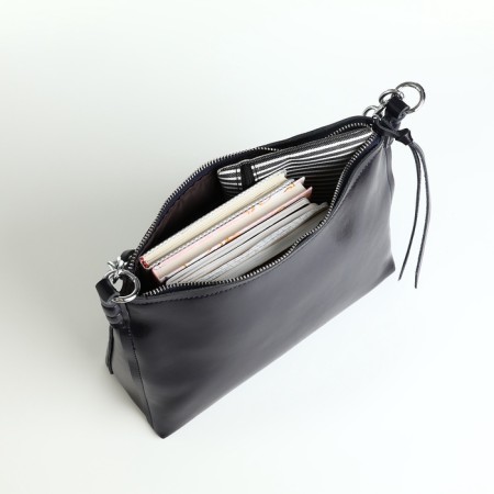 Board of lightning, 2 external pockets, a long belt, a dark blue color-8