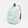 Youth backpack from textiles, 2 parts on lightning, 3 pockets, green color