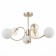 Ceiling EVOLUCE lamp. Sle220922-06. FORMAE. 6x5 watts, G9, 4000k, 67x67x36 cm, golden color