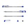 Ballic handle Erichkrause Ultra-20, node-bela 0.7 mm, blue ink, letter line 2000 meters