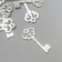 Suspension "key" silver 2x1 cm