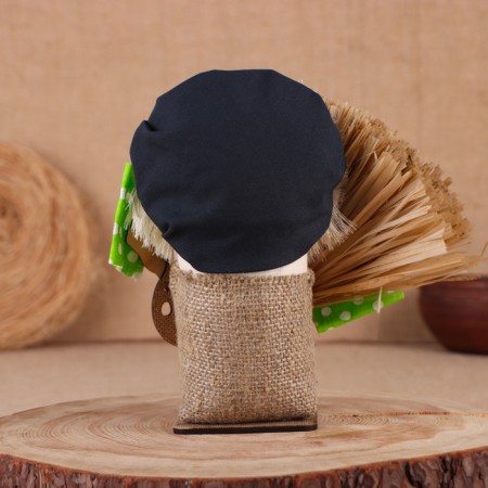 Orester-Domova "Kuzya in a cap, with a broom and a horseshoe", 23x25x13 cm mix-2