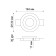 YESO lamp, 50 W, GU10, white color, D = 132mm