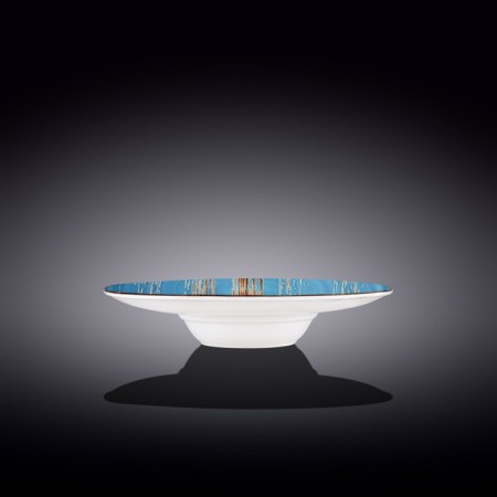 Deep plate Wilmax England Scratch, D = 24 cm, 200 ml, blue color-1