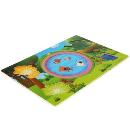 Wooden toy "liner. Indians and cowboys. Mi-mi-Mim ""-2