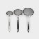 Sito set of Metallic shares for removing foam, 3 pieces