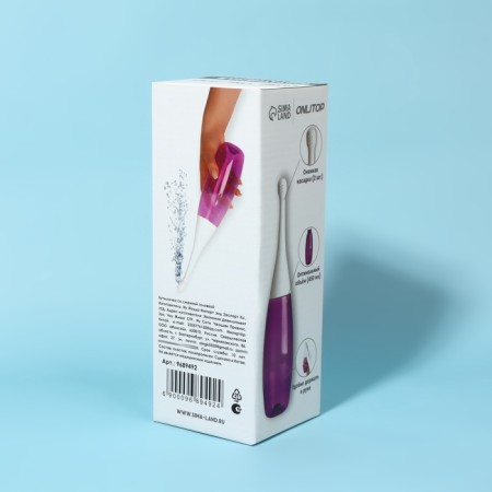 Portable shower - bidet, with a change of nozzle, 450 ml, pink color-7
