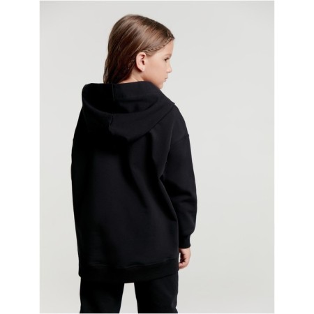 Худи для девочек удлинённое Conte Elegant, рост 104-110 см, цвет black-3