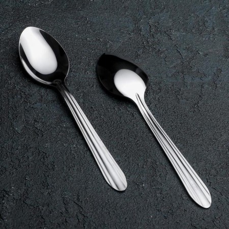A teaspoon "Mirage", h = 14.5 cm, thickness 0.8 mm, silver color