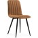 Stool on a metal frame Dani metal/velor, black/orange 43x48x85 cm