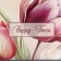 Gift Folding Box without a window, packaging, "tulips", 25 x 15 x 7 cm