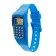 Watch of Electronic nursery, with a calculator, silicone strap, L-21 cm, blue