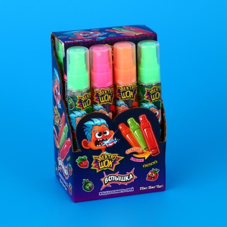Liquid candy spray "Electroke flash", assorted, 26 ml
