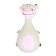 Power Toy for Dogs "Cow-Kugya", 14 cm, white/pink