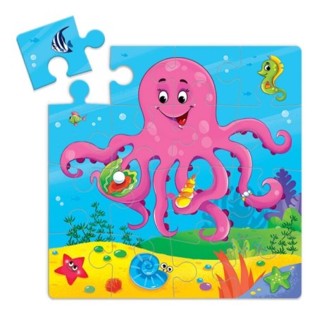 Puzzle "Osminog" 16 parts, 22 × 22 cm-1