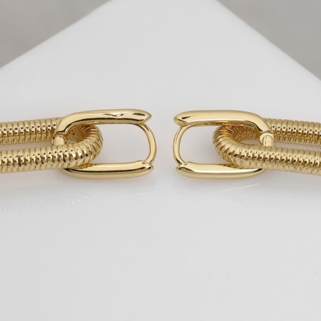 Earrings Metal "Bohemia" measurement, color gold-2