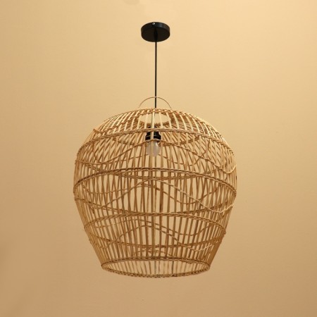 Lamp ceiling from the rattan "Jonathan" 1x120W, E27, 50x50x50 cm-1
