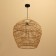 Lamp ceiling from the rattan "Jonathan" 1x120W, E27, 50x50x50 cm
