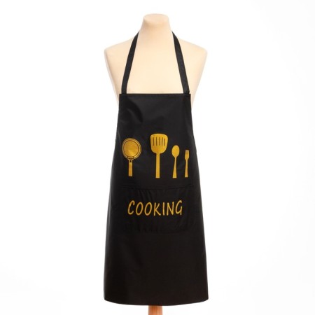 Apron Ethel "Cooking", col. black, 70*68 cm, 100% p/e-4
