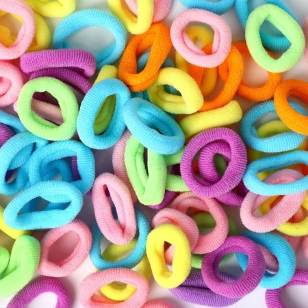Hair elastic bands “most tender” set, diameter 2 cm, 100 pcs.-3