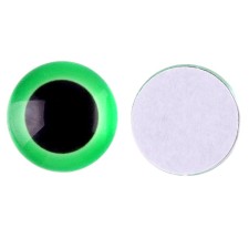 Elose -based eyes, set of 10 pcs., Size 1 pc. - 16 mm, green color