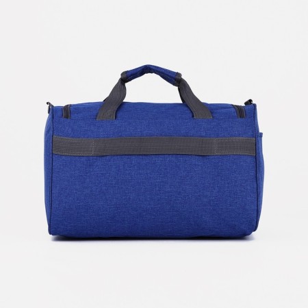 Sports bag with lightning, 2 external pockets, a long belt, the color is light blue-1