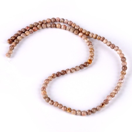 Beads made of natural stone "Sand Agat" set 90 pcs., Size 1 pc. - 4 mm-1