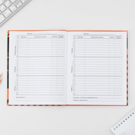 School Diary 5-11 Grade 1 September 1: Sport Car, solid cover 7BC, glossy lamination, 48 sheets-5
