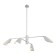 Suspended EVOLUCE lamp. Sle1254-103-04. Alton. 4x60 W, E14, 127.5x127.5x108.1 cm, silver color