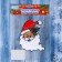 Santa Claus in a cap with an ox -faced glass 10.5x14 cm