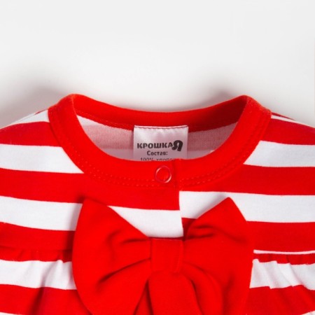 Body dress Brock I am a “bow”, height 74-80 cm, red/white color-4