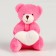 Soft toy "Bear with Heart" on the suspension, color mix