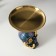 Souvenir Polystone stand "Cobra on a skull with a flower" 11x8.5x15 cm