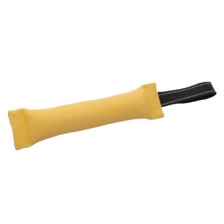 A toy-miter from a hose, 28 x 8 cm, yellow