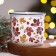 Ceramic "New Year's print" mug, 450 ml, white color