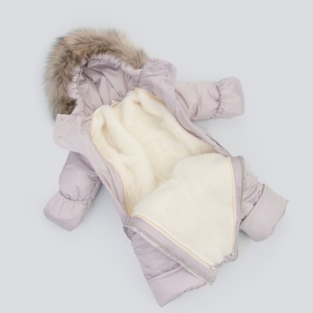 Combiason-transformer children's kinderlitto "Orsetto", height 68-80 cm, gray-pink color-10