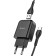 Network charger Hoco N2, USB - 2.1 a, Type -C 1 m cable, black