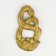 Panel with the suspension "Snake in the Flower" Old Gold, 12x7x1cm