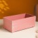 Kashpo wooden "Provence" 23x12.5x9 cm pink coral