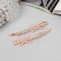Invisible hair "Gloria" (set 2 pcs) bow, 6 cm, pink gold