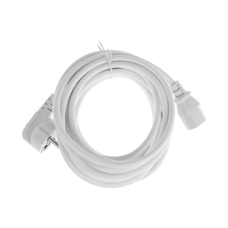 Power cable Luazon KDGN-005, SCHUKO-C13, 10 A, 5 m, 3 residential, white-3