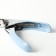 Gilotine clawerus with a rubberized handle, a hole of 7 mm, blue