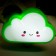 Night Plastic LED "Cloud" mix 8x8x2.5 cm Risalux