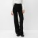 Women's pants minku: classic, black color, size 48