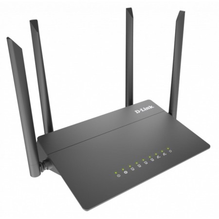 Wi-Fi router D-Link DIR-822/RU, 1167 Mbps, 4 ports 100 Mbps, black
