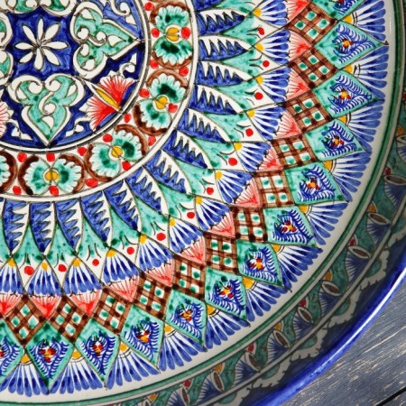 Lryagan Round Rishtan Ceramics, 45.5 cm, ornament-5
